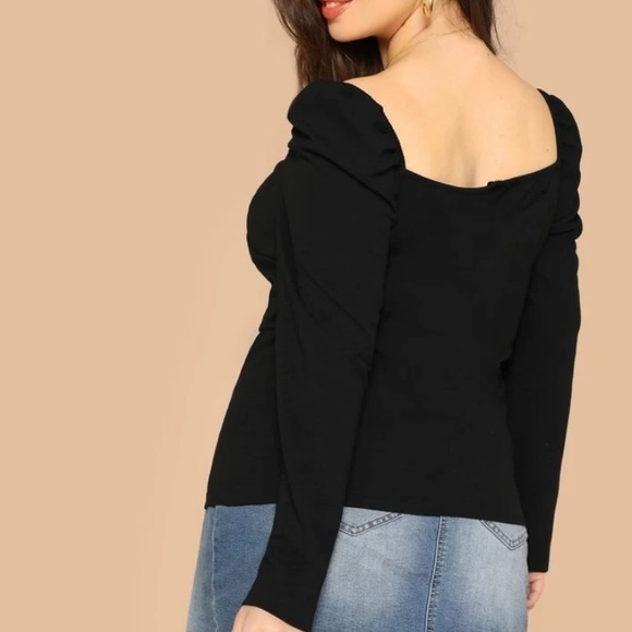 NEW Puff Sleeve Sweetheart Top - Picture 2 of 4